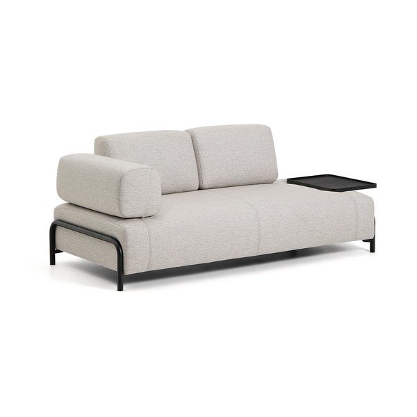 Pelēkbēšs modulārais dīvāns 220 cm Compo – Kave Home-image-2