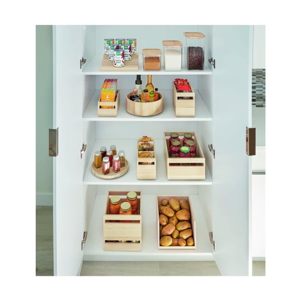 Rotējošs virtuves organizators no paulovnijas koka iDesign, ø 26,7 cm-image-4