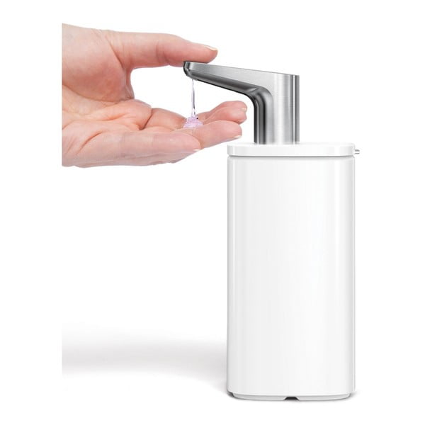 Balts tērauda ziepju dozators 295 ml Pulse – simplehuman-image-3