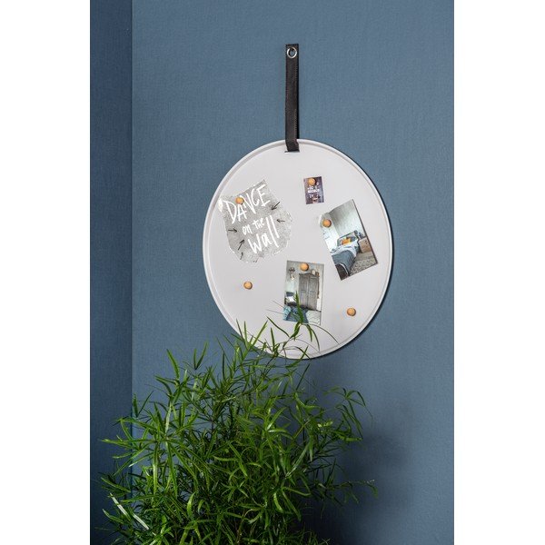 Pelēka magnētiskā tāfele PT LIVING Perky, ø 50 cm-image-1