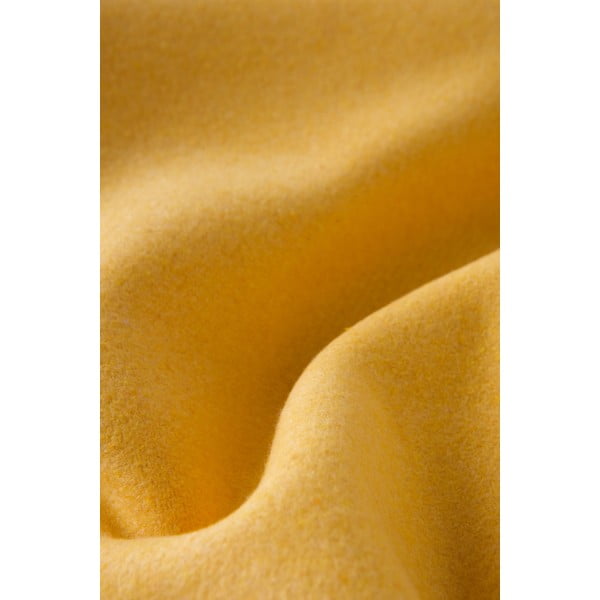 Dzeltens pleds ar kokvilnu Euromant Basics, 140 x 160 cm-image-3