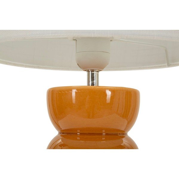 Sinepju dzeltena/balta keramikas galda lampa ar auduma abažūru (augstums 46 cm) Torr – Mauro Ferretti-image-3