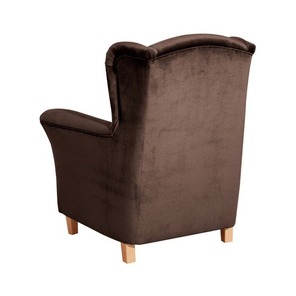 Brūns atzveltnes krēsls Max Winzer Agnetha Suede-image-2
