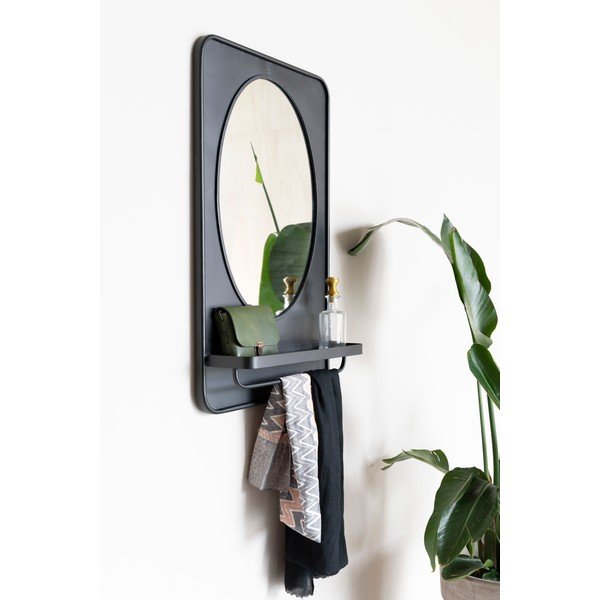 Sienas spogulis ar plauktu 50x80 cm Pascal – White Label-image-3