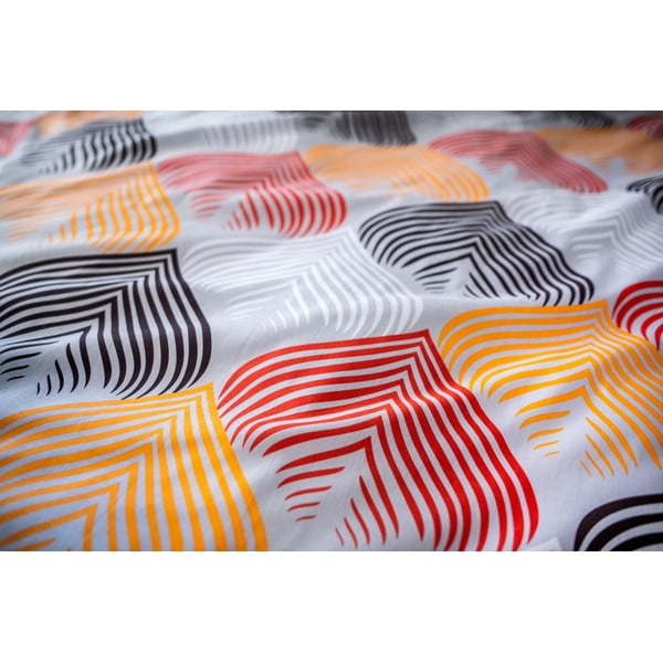 Raiba kokvilnas satīna gultasveļa ar 2 spilvenu pārvalkiem Cotton House Blade, 140 x 200 cm-image-3