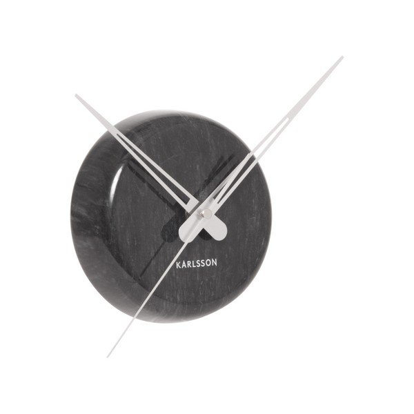 Black Present Time marmora punktu pulkstenis-image-1
