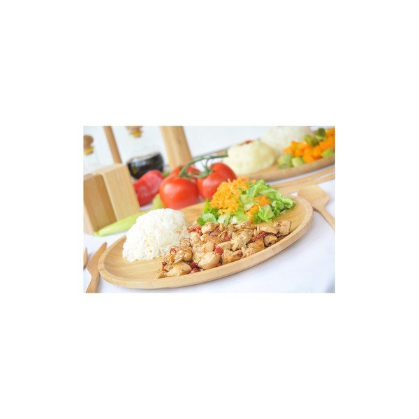 Bambusa servēšanas paplāte Bambum Penne, ⌀ 28 cm-image-1