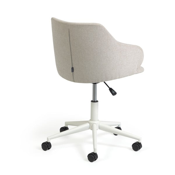 Gaiši pelēks biroja krēsls Kave Home Einara-image-4