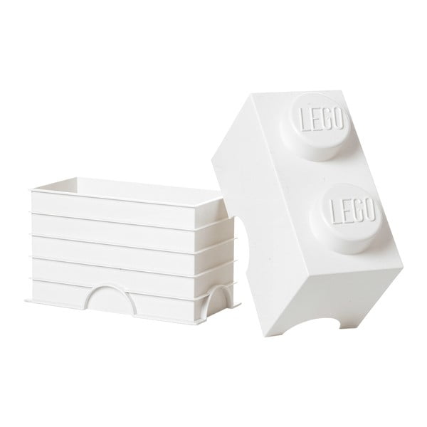 Balta LEGO® dubulta glabāšanas kaste-image-3