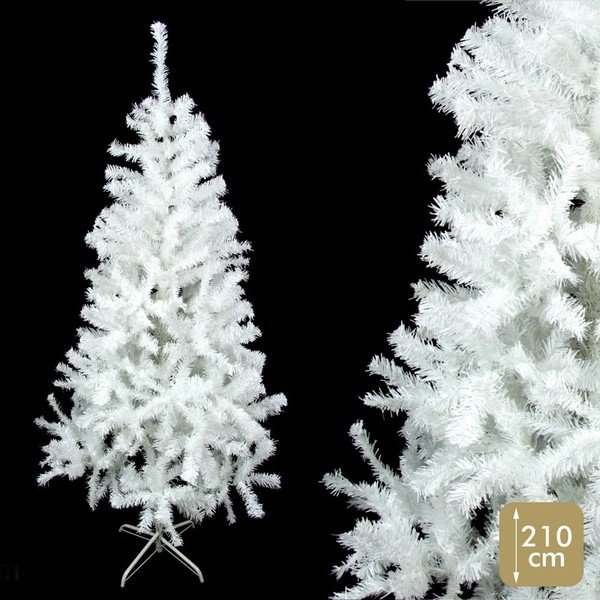Balta Ziemassvētku eglīte Unimasa, augstums 210 cm-image-1