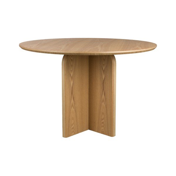 Apaļš ēdamgalds ar ozolkoka imitāciju ø 120 cm Laurent – White Label-image-2