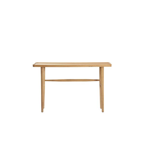 Dabīga toņa mango masīvkoka konsoles galds 30x120 cm Qiano – Light & Living-image-1
