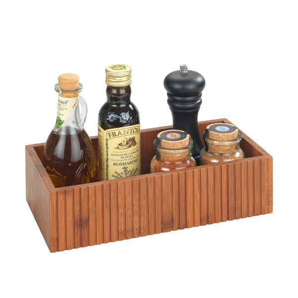 Dabīga toņa bambusa uzglabāšanas kaste 30x15x8 cm Mera – Wenko-image-4