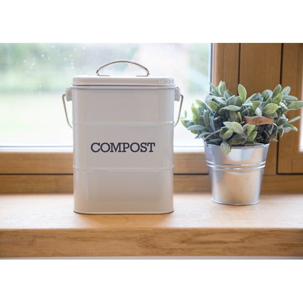Pelēka kompostējamo atkritumu tvertne Kitchen Craft Living Nostalgia, 3 l-image-1
