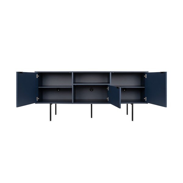 Tumši zils TV galdiņš 180x79x50 cm Bau – noo.ma-image-3