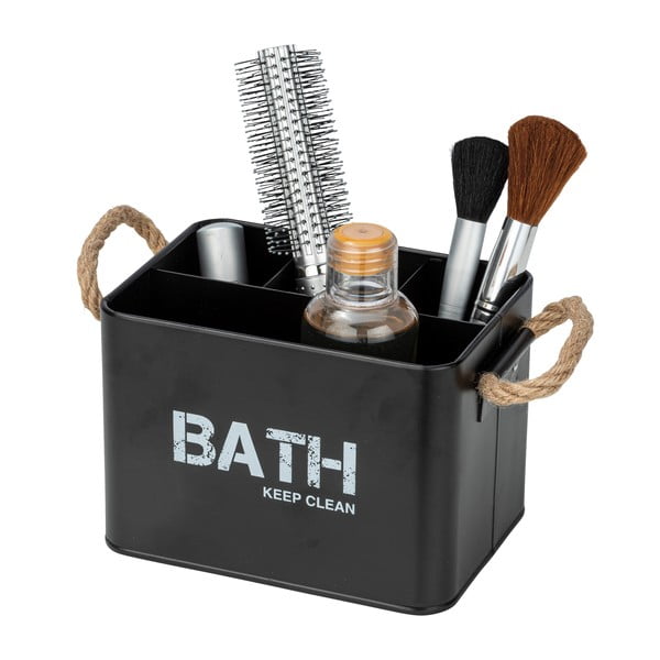 Melns vannas istabas organizators ar 4 nodalījumiem Wenko Gara-image-2