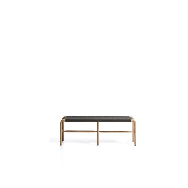 Tumši pelēks/dabīga toņa masīvkoka dārza sols Alipa – Kave Home-image-4