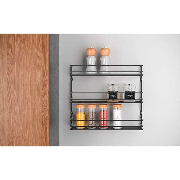 Nerūsējošā tērauda sienas garšvielu organizators Pepito – Metaltex-image-1