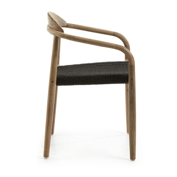 Koka krēsls ar melnu sēdekli Kave Home Glynis-image-3