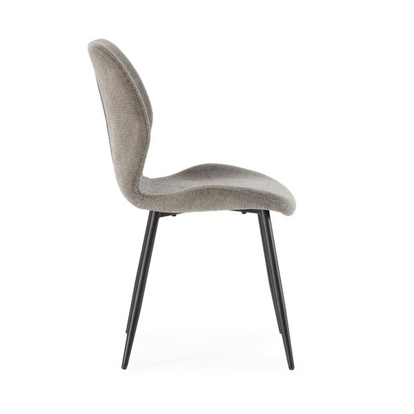Gaiši pelēki polsterēti pusdienu krēsli (4 gab.) Ansu – Marckeric-image-4