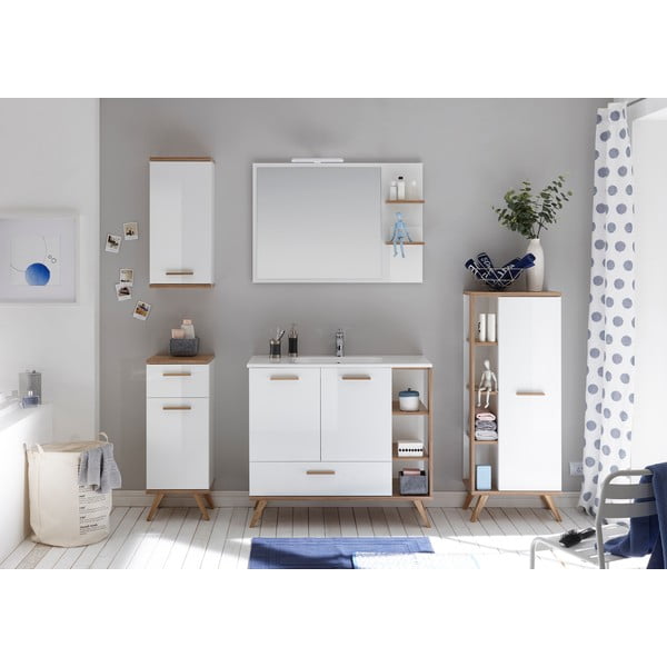 Sienas spogulis ar plauktiem 100x75 cm Set 923 - Pelipal-image-3