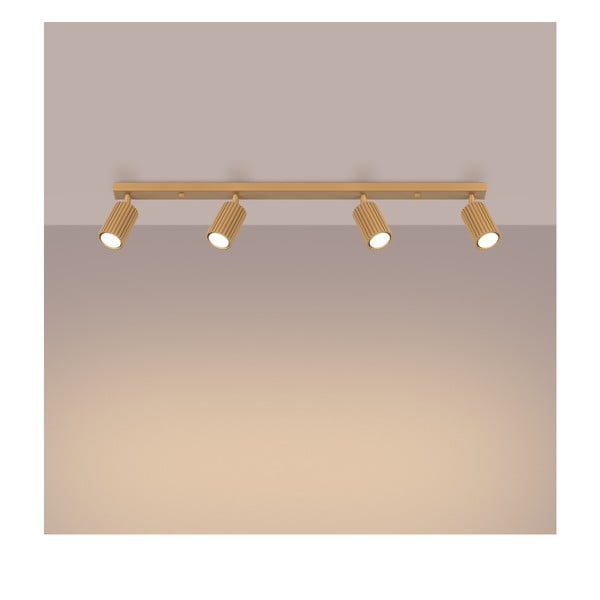 Zelta krāsas prožektora tipa lampa 6,5x81 cm Gleam – Sollux-image-2