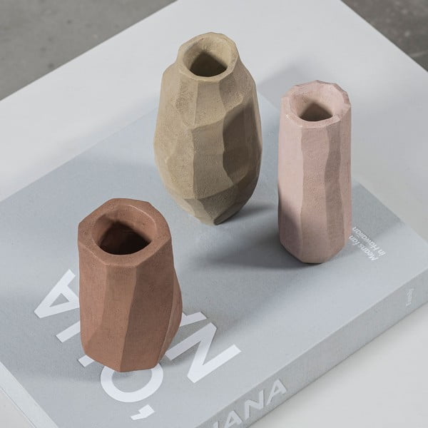 Rozā polirezīna vāze (augstums 15,5 cm) Nuki – Mette Ditmer Denmark-image-3