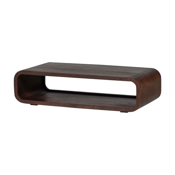 Tumša dabīga toņa mango masīvkoka žurnālgaldiņš 60x120 cm Kinu – WOOOD-image-2