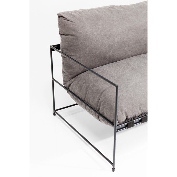 Pelēks divvietīgs dīvāns Kare Design Cornwall-image-4