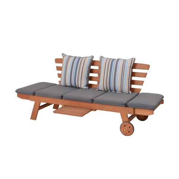 Brūns masīvkoka dārza sols Rincon – Garden Pleasure-image-4