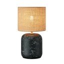 Melna/dabīga toņa galda lampa ar džutas abažūru (augstums 32,5 cm) Montagna – Markslöjd