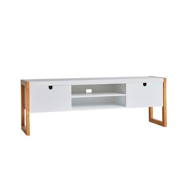 Balts TV galdiņš Marckeric Square, 140 x 45 cm-image-2