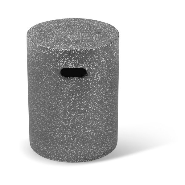 Melns dārza sānu galdiņš Bonami Selection Loris, ø 35 cm-image-1