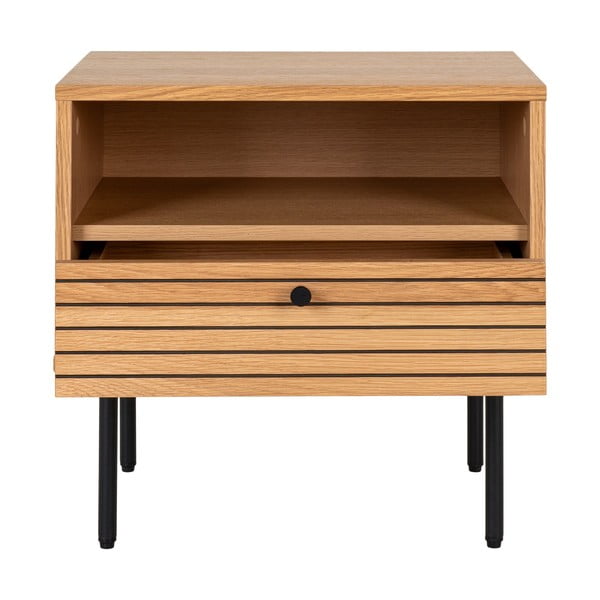 Sānu galdiņš ar ozolkoka imitācijas galda virsmu 40x50 cm Kyoto – House Nordic-image-3