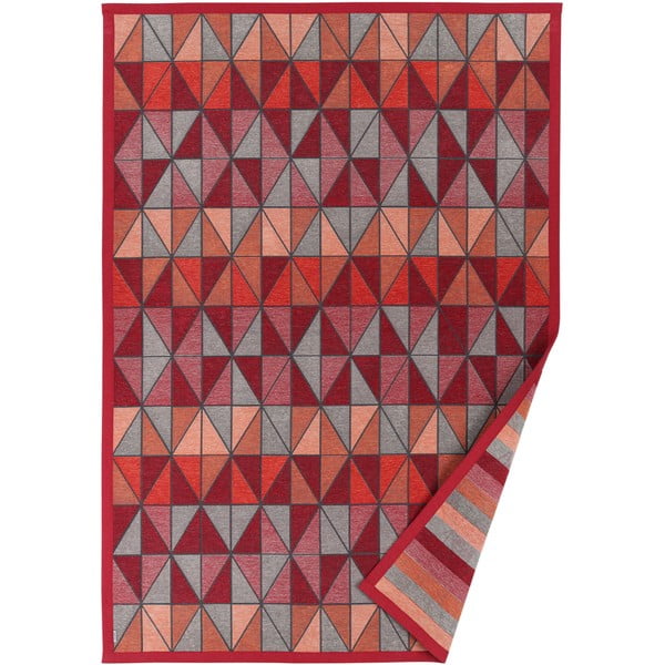 Sarkans divpusējs paklājs Narma Treski Red, 100 x 160 cm