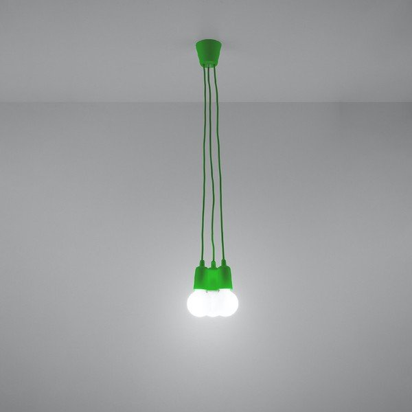 Zaļa piekaramā lampa 15x15 cm Rene – Sollux-image-4