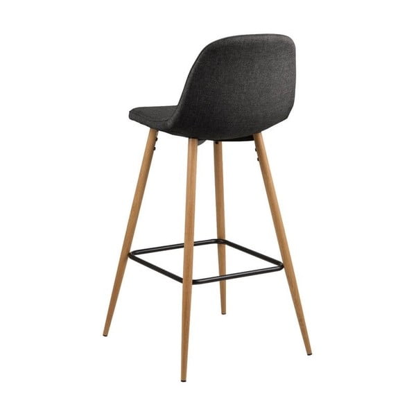 Pelēks/dabīga toņa bāra krēsls 101 cm Wilma – Actona-image-2