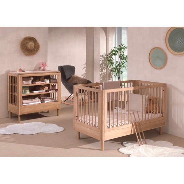 Ozola masīvkoka bērnu mēbeļu komplekts (2 gab.) Forrest – Vipack-image-1