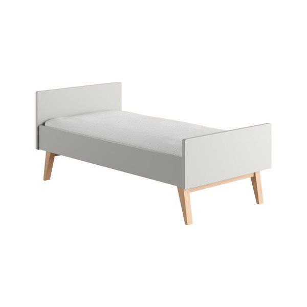 Pelēka bērnu gultiņa 70x140 cm Swing – Pinio-image-4