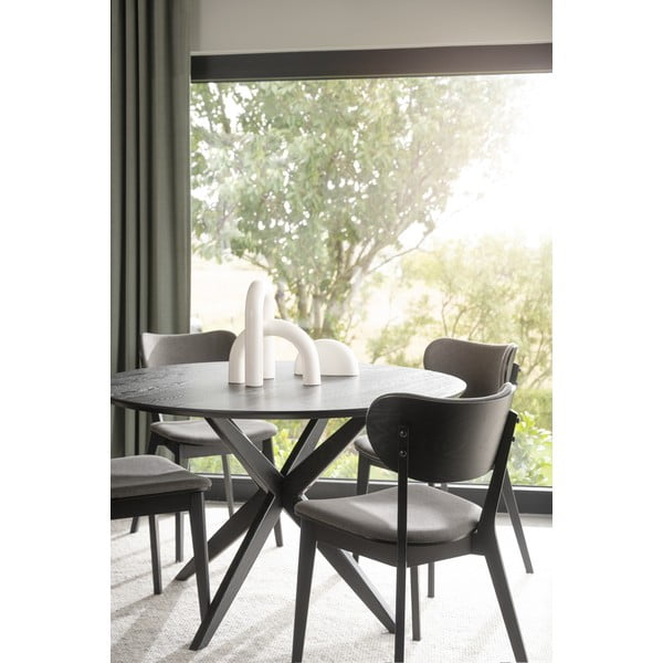 Apaļš ēdamgalds ar ozolkoka imitācijas virsmu 120x120 cm Calverton – Rowico-image-2