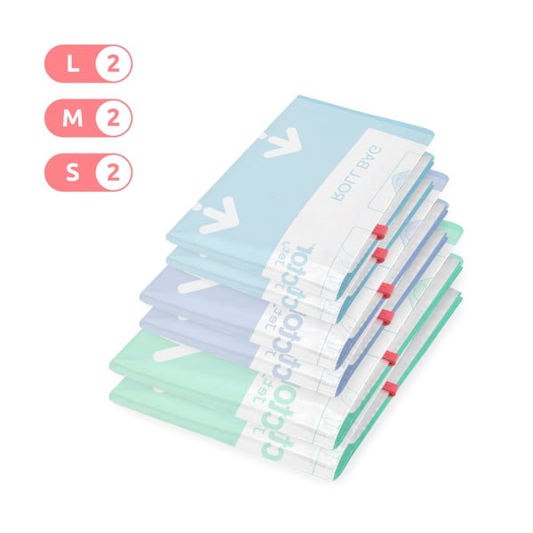 Vakuuma maisi apģērbam (6 gab.) Roll Up S/M/L – Compactor-image-2