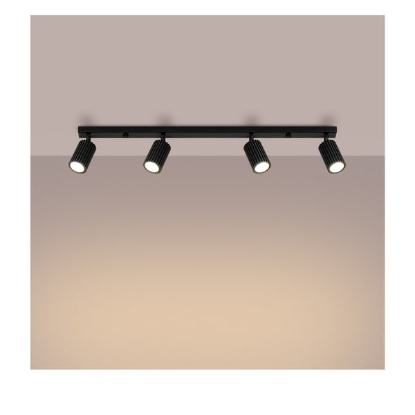 Melna prožektora tipa lampa 6,5x81 cm Gleam – Sollux-image-2