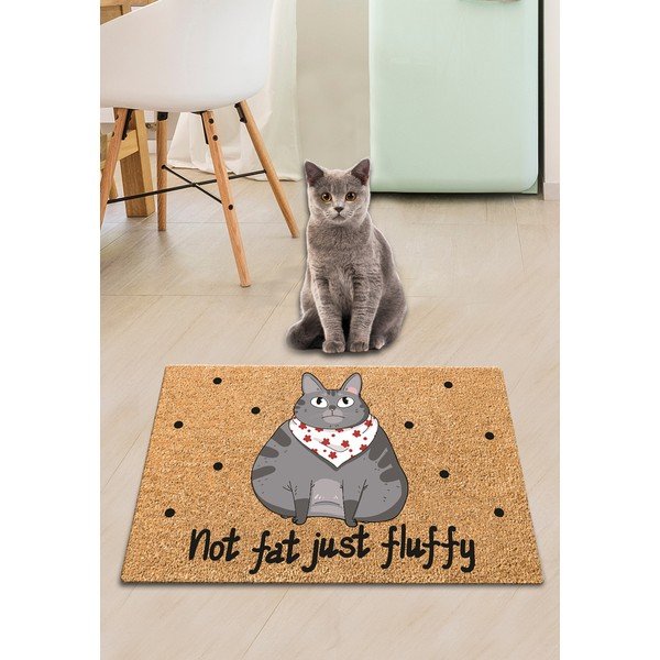 Paklājs kaķu bļodiņai Petpetite Not Fat Just Fluffy, 60 x 40 cm-image-2