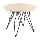 Apaļš sānu galdiņš ar marmora imitācijas galda virsmu ø 55 cm Prunus – Actona