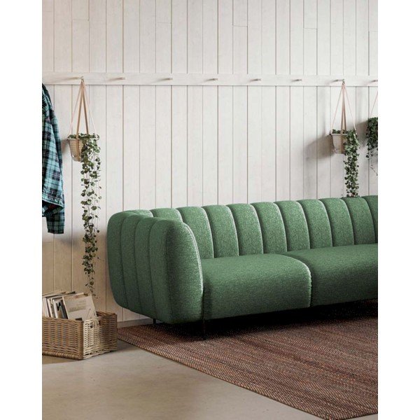 Tumši zaļš stūra dīvāns (ar labo stūri/L veida) Shel – Ghado-image-4