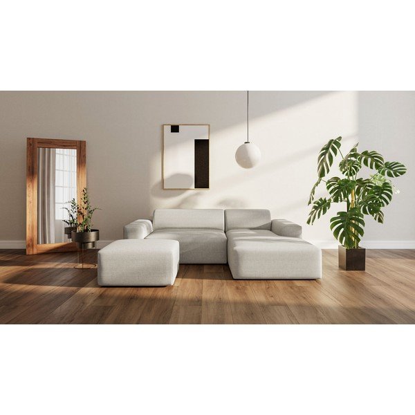 Bēšs stūra dīvāns (labais stūris) Fluvio – MESONICA-image-1