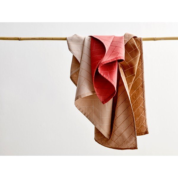 Sarkans kokvilnas virtuves dvielis Södahl, 50 x 70 cm-image-1