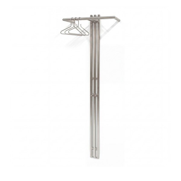 Sudraba krāsas tērauda sienas pakaramais 65 cm Senza – Spinder Design