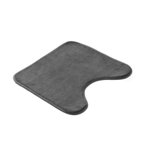 Antracīta pelēks vannas istabas paklājiņš tualetei 45x45 cm Vitamine – douceur d'intérieur-image-3