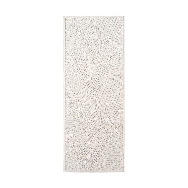 Krēmkrāsas iekštelpu un āra celiņa paklājs 80x250 cm Nova 1203 – Ayyildiz Carpets